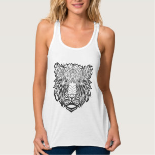 Débardeur Tête de tigre de style