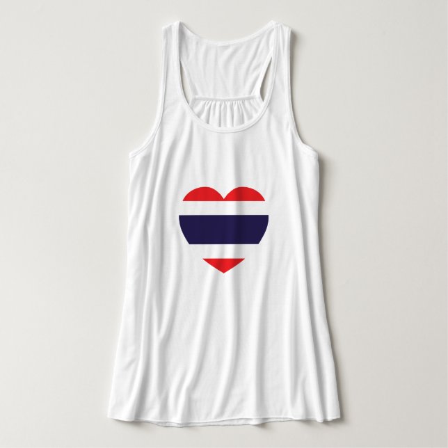 Débardeur Thailand Heart Flag (Design devant)
