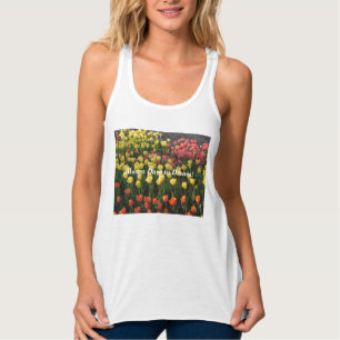 Débardeur Top plat floral (blanc) toujours oser rêver