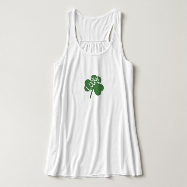 Débardeur Trèfle chanceux Saint Patrick Sweatshirt (Design devant)