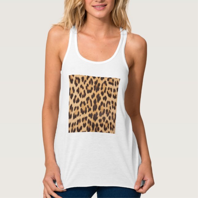 Débardeur trendy stylislisi wild safari leopard print (Devant)