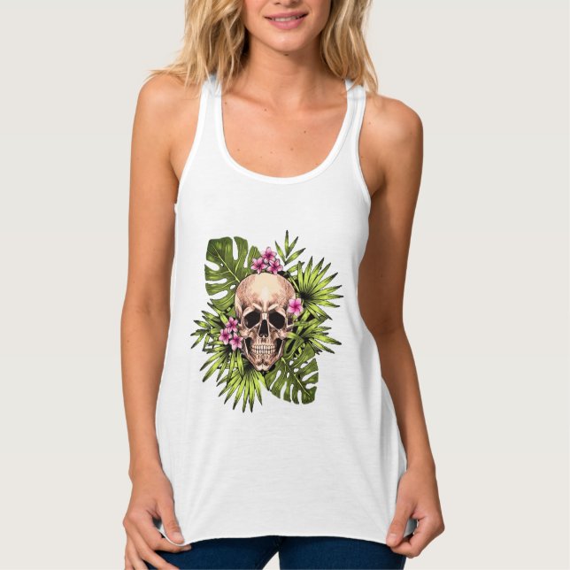 Débardeur Tropical Skeleton Tank Top (Devant)