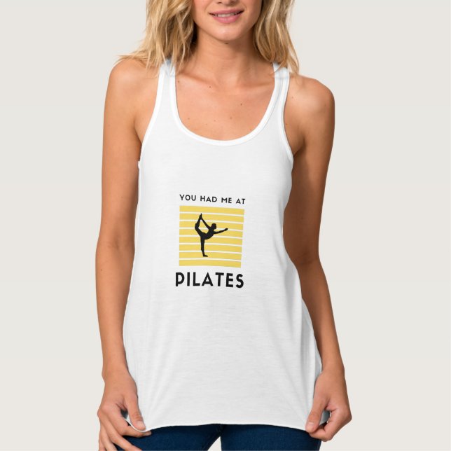 Débardeur Tu m'as eu à pilates (Devant)