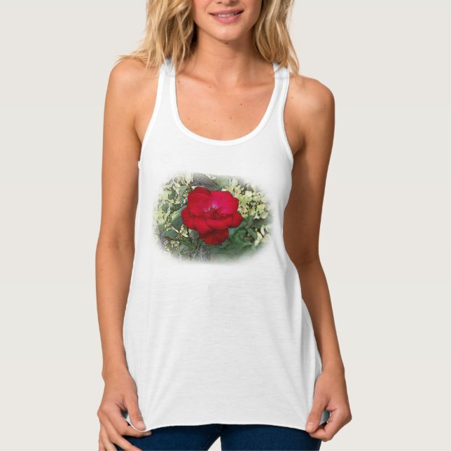 Débardeur Une rose solitaire (Devant)