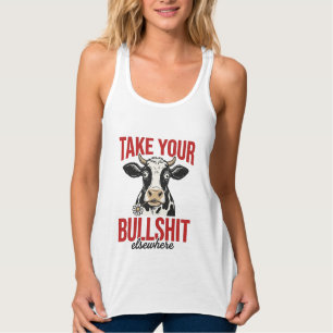 Débardeur Vache drôle ailleurs conception de t-shirt vintage