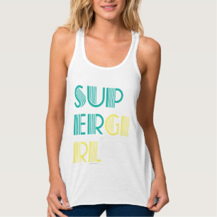 Débardeur Vert et jaune de Supergirl