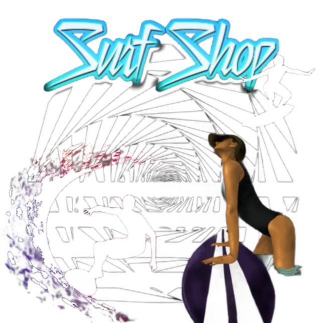 Débardeur Vintage Beach Surf Shop (Créateur téléchargé)