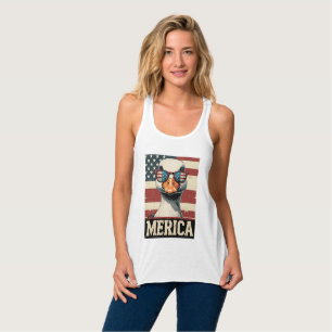 Débardeur Vintage Goose Merica 4 juillet patriotique