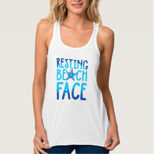 Débardeur Visage de repos de plage