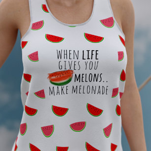 Débardeur Watermelon fait Melonade amusant Citation d'été