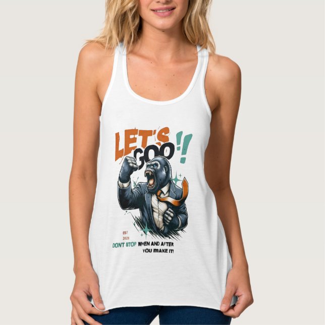DÉBARDEUR WOMEN'S LET'S GOO LESSONS LEARN TANK TOP  (Devant)