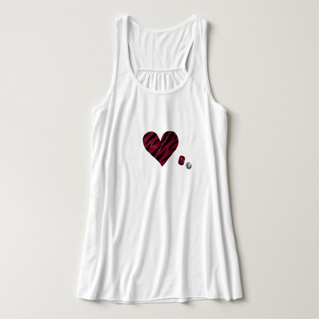 Débardeur Zebra-heart (Design devant)