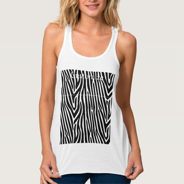 Débardeur Zebra Stripes Motif Thunder_Cove (Devant)