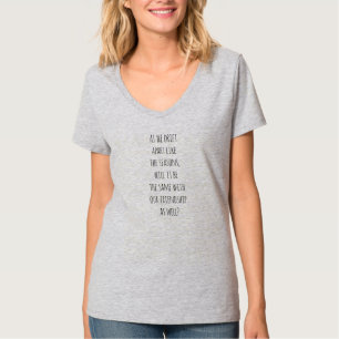 Débarrassez les T-shirts à col V de base pour femm