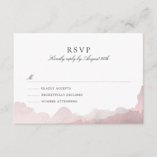 Débonair Blush Rose RSVP