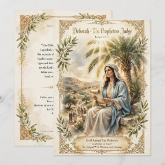 Déborah la prophétesse juge carte plate