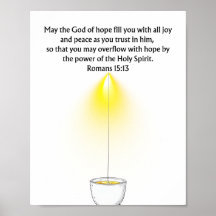 Débordant d'espérance - Romans 15:13 décoration mu