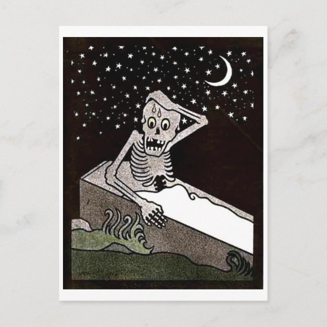 Debout Déjà Skeleton carte postale (Devant)