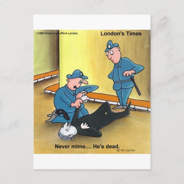 Debout Mime Drôle Tee - shirt Cartes de Mugs Cadea (Devant)