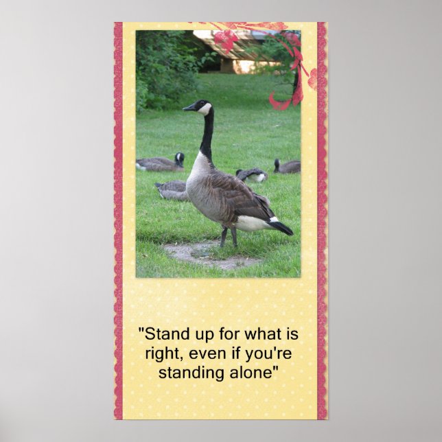 Debout pour ce qui est une bonne affiche (Devant)