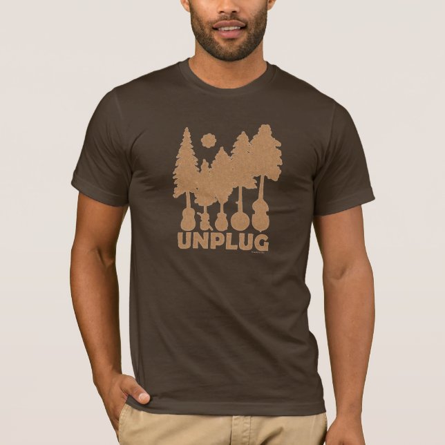 Débranchez - le T-shirt de forêt de Bluegrass (Devant)