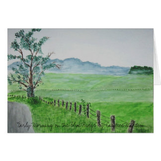 "Début de la matinée sur le Ridge bleu"