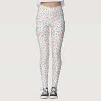 Début des années 1900 Repro Floral Print Leggings