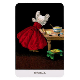 Début des années 1900 Samedi Sunbonnet Sue Magnet