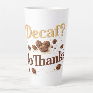 Décaféiné ? Non merci - Mug drôle de grain de café