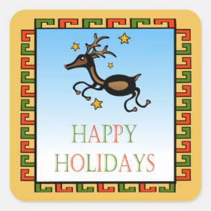 Décal Carré de cerfs volants / Sticker