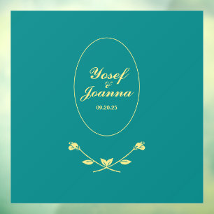 Décal et autocollant à deux étages mariage