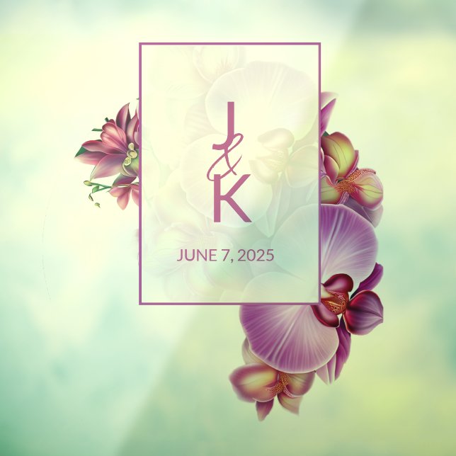 Décal et autocollant mariage Monogramme (Feuille 3)