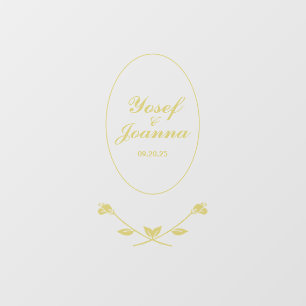 Décal et autocollant transparent mariage Couple