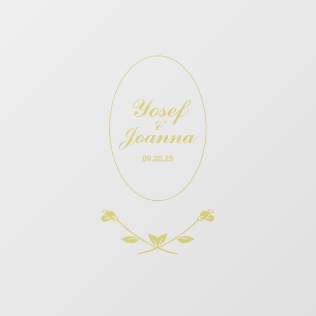 Décal et autocollant transparent mariage Couple (Feuille)