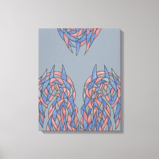 Décalage d'aura – Toile abstraite à dégradé doux (Recto)