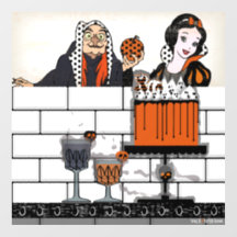 Halloween Neige Blanche poison cale murale de pomm