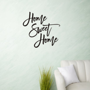 Décalque Mural Home Sweet Home Script
