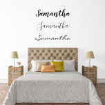 Décalque Mural Nom Monogramme personnalisé Script personnalisé<br><div class="desc">Cette conception peut être personnalisée en choisissant l'option personnaliser pour ajouter du texte ou apporter d'autres modifications. Si ce produit a la possibilité de transférer la conception à un autre article, s'il vous plaît assurez-vous d'ajuster la conception pour s'adapter si nécessaire. Contactez-moi à colorflowcreations@gmail.com si vous souhaitez avoir cette conception...</div>