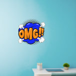Décalque Mural OMG Pop Art Blue Gold Orange Steam 24"<br><div class="desc">Oh mon Dieu ! ! Décale murale Pop Art - - Changez la taille de ces décalcomanies en modifiant la taille de la feuille de style - 4 tailles - de 12" x 12" à 36" x 36" - - Ces décalcomanies sont imprimées sur un arrière - plan transparent, mais...</div>