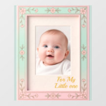 Pastel Floral Pink Mint Picture Frame