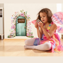 Porte de Fée Fantaisiste avec Autocollant Mural de