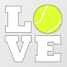 Tennis LOVE Joueur de tennis ou entraîneur Coupe p