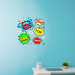 Décalque Mural Waouh Pow Bang, Rouge Bleu Vert Jaune, Pop Art 24"<br><div class="desc">5 Décalages muraux d'art pop - - Changez la taille de ces décalcomanies en changeant la taille de la feuille décale - 4 tailles - de 12" x 12" à 36" x 36" - - Ces décalages sont imprimés sur un arrière - plan transparent, mais vous pouvez changer en arrière...</div>