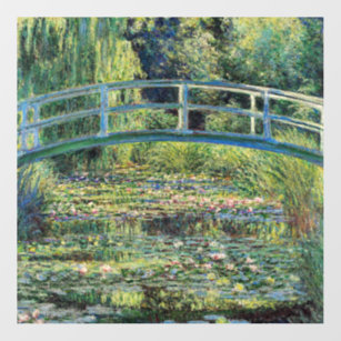 Décalques De Sol Claude Monet - Etang Lily et Pont Japonais