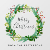 Élégante couronne moderne Nom de famille Joyeux No