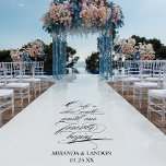 Décalques De Sol Forever begins Wedding Aisle Entrance Floor Decals<br><div class="desc">This Forever begins Wedding Aisle Entrance Floor Decal is perfect to place at the beginning of your runner. Your loved one will be touched by this message as they enter and walk down the aisle to meet you at the end, to honor your union. Only a short walk until forever...</div>