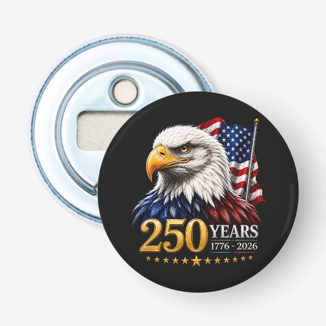 Décapsuleur 250 ans d'Amérique 250e anniversaire patriotique É (Devant)