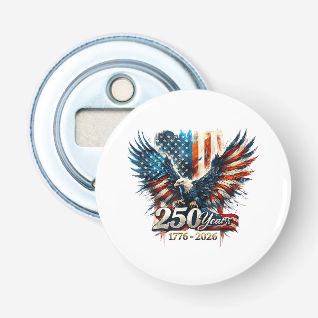 Décapsuleur 250 Ans d'Amérique Anniversaire 250e Indépendance  (Devant)