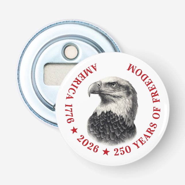 Décapsuleur 250e anniversaire USA 2026 Aigle américain  (Devant)