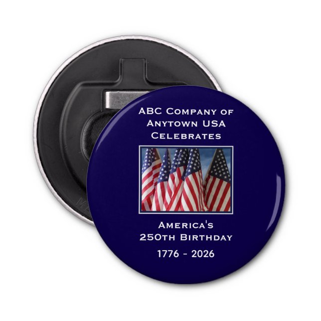 Décapsuleur 250e anniversaire USA Patriotic American Flags (Devant)